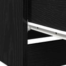 vidaXL Éjjeliszekrény fiókkal Musta tammi 40 x 65 x 65 cm Faanyag