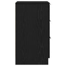 vidaXL Éjjeliszekrény fiókkal Fekete tölgy 40 x 65 x 65 cm Faanyag