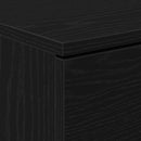 vidaXL Éjjeliszekrény 2 pcs Fekete tölgy 40 x 65 x 65 cm Faanyag
