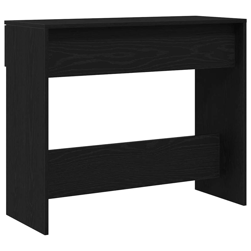 vidaXL Konzolasztal fiókkal Musta tammi 90 x 36 x 75 cm Faanyag
