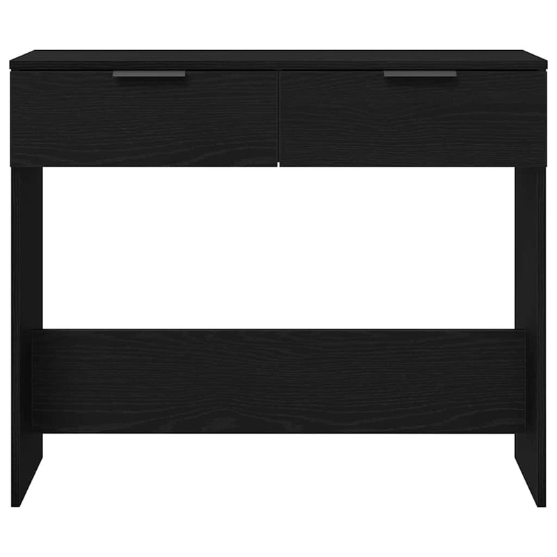 vidaXL Konzolasztal fiókkal Musta tammi 90 x 36 x 75 cm Faanyag