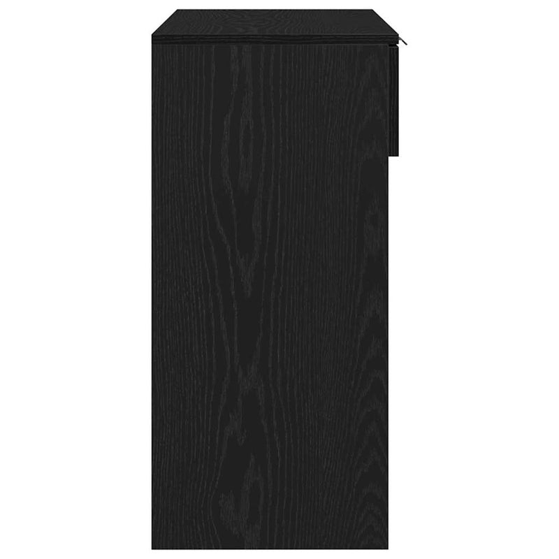 vidaXL Konzolasztal fiókkal Musta tammi 90 x 36 x 75 cm Faanyag