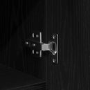 vidaXL Széf fiókkal 2 pcs Fekete tölgy 30 x 30 x 70 cm Faanyag