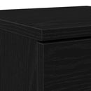 vidaXL Széf fiókkal 2 pcs Fekete tölgy 30 x 30 x 70 cm Faanyag