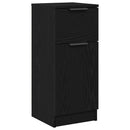 vidaXL Széf fiókkal 2 pcs Fekete tölgy 30 x 30 x 70 cm Faanyag