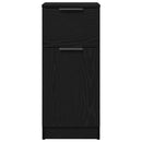 vidaXL Széf fiókkal 2 pcs Fekete tölgy 30 x 30 x 70 cm Faanyag