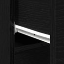 vidaXL Oldalszekrények 2 pcs Musta tammi 30 x 30 x 70 cm Faanyag