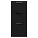 vidaXL Oldalszekrények 2 pcs Musta tammi 30 x 30 x 70 cm Faanyag