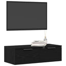 vidaXL Fali Szekrény fiókkal Fekete tölgy 68 x 30 x 20 cm Faanyag