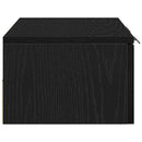 vidaXL Fali Szekrény fiókkal Fekete tölgy 68 x 30 x 20 cm Faanyag