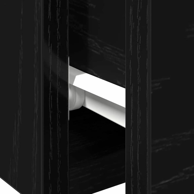 vidaXL Fali Szekrény fiókkal Fekete tölgy 102 x 30 x 20 cm Faanyag