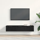 vidaXL Fali Szekrény fiókkal Fekete tölgy 102 x 30 x 20 cm Faanyag