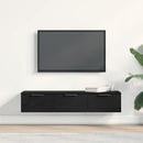 vidaXL Fali Szekrény fiókkal Fekete tölgy 102 x 30 x 20 cm Faanyag