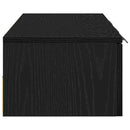 vidaXL Fali Szekrény fiókkal Fekete tölgy 102 x 30 x 20 cm Faanyag
