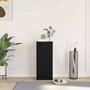 vidaXL Cipőszekrény polcokkal Fekete tölgy 29,5 x 35 x 70 cm Faanyag