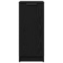 vidaXL Cipőszekrény polcokkal Fekete tölgy 29,5 x 35 x 70 cm Faanyag