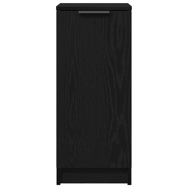 vidaXL Cipőszekrény polcokkal Fekete tölgy 29,5 x 35 x 70 cm Faanyag