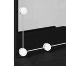 vidaXL Öltözködőasztal fiókkal Fekete tölgy 60 x 40 x 140 cm Faanyag