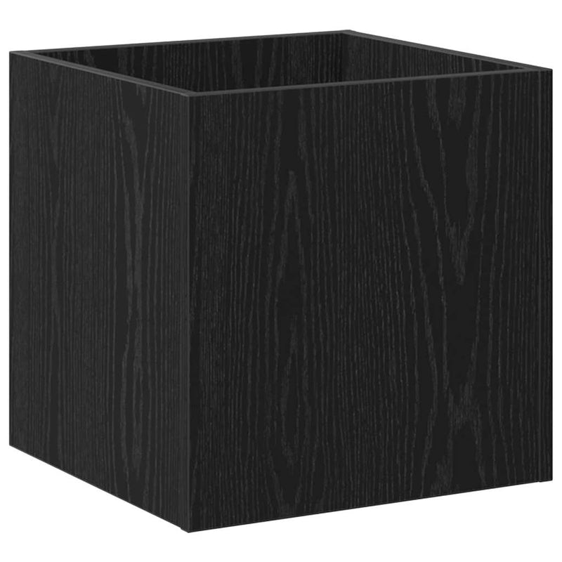 vidaXL Cserép doboz Musta tammi 40 x 40 x 40 cm Faanyag