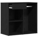 vidaXL Sminkes szekrény fiókkal Fekete tölgy 80 x 40 x 75 cm Faanyag