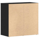vidaXL Sminkes szekrény fiókkal Fekete tölgy 80 x 40 x 75 cm Faanyag