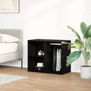 vidaXL Sminkes szekrény polcokkal Fekete tölgy 80 x 40 x 65 cm Faanyag