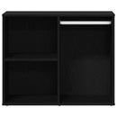 vidaXL Sminkes szekrény polcokkal Fekete tölgy 80 x 40 x 65 cm Faanyag