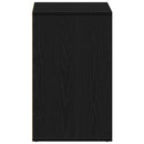 vidaXL Sminkes szekrény polcokkal Fekete tölgy 80 x 40 x 65 cm Faanyag