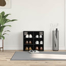 vidaXL Cipőszekrény polcokkal Fekete tölgy 52 x 30 x 50,5 cm Faanyag