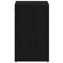 vidaXL Cipőszekrény polcokkal Fekete tölgy 52 x 30 x 50,5 cm Faanyag