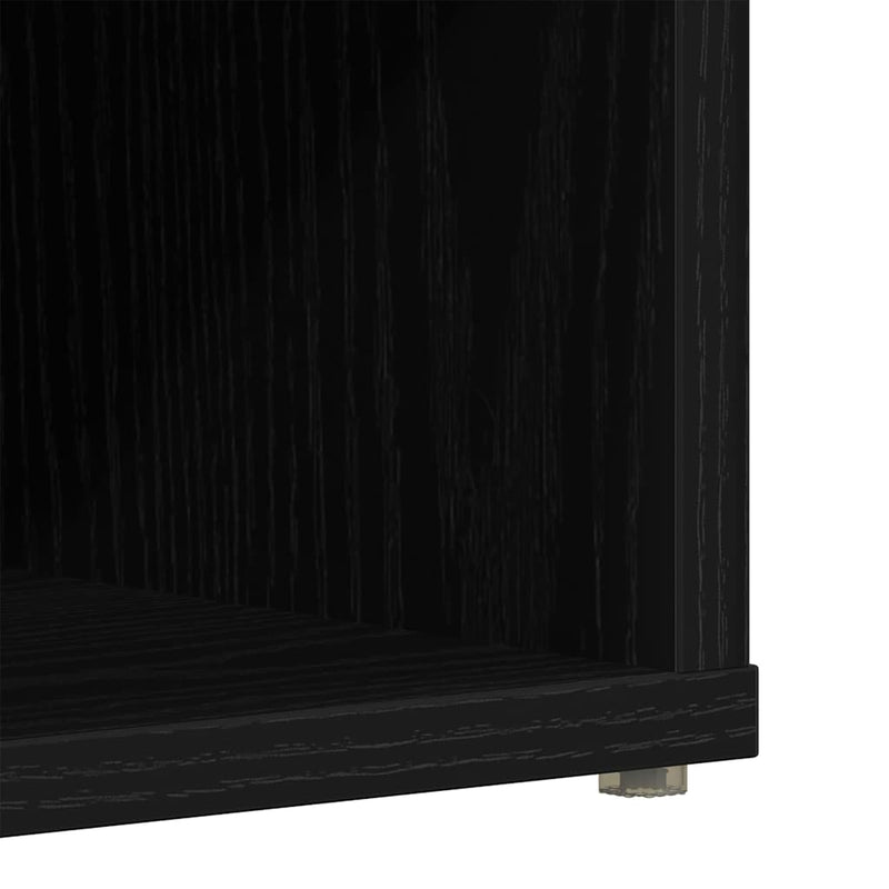 vidaXL Cipőszekrény 2 pcs Musta tammi 52 x 30 x 50.5 cm Faanyag