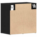 vidaXL Cipőszekrény 2 pcs Fekete tölgy 52 x 30 x 50,5 cm Faanyag