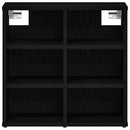 vidaXL Cipőszekrény 2 pcs Fekete tölgy 52 x 30 x 50,5 cm Faanyag