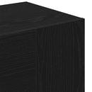 vidaXL Előszobafal polcokkal Fekete tölgy 97,5 x 37 x 99 cm Faanyag