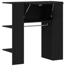 vidaXL Előszobafal polcokkal Fekete tölgy 97,5 x 37 x 99 cm Faanyag