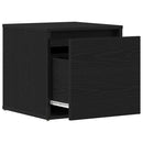vidaXL Fiókos szekrény fiókkal Fekete tölgy 40,5 x 40 x 40 cm Faanyag