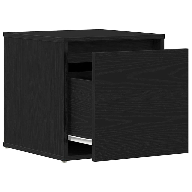 vidaXL Fiókos szekrény fiókkal Musta tammi 40.5 x 40 x 40 cm Faanyag