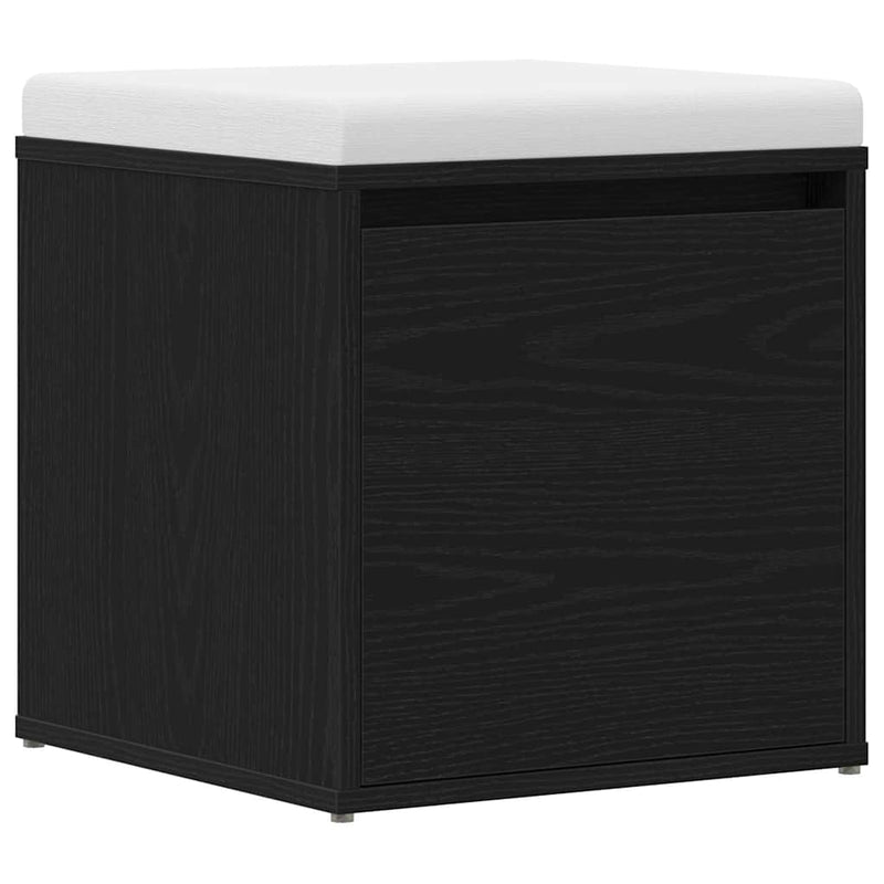 vidaXL Fiókos szekrény fiókkal Musta tammi 40.5 x 40 x 40 cm Faanyag