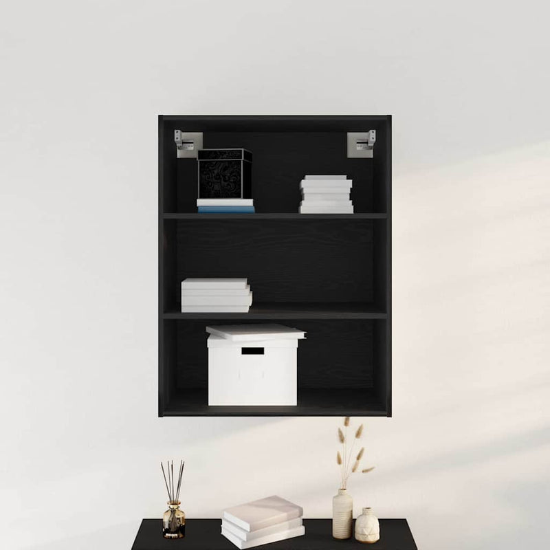 vidaXL Függőleges Faliszekrény Fekete tölgy 69,5 x 32,5 x 90 cm