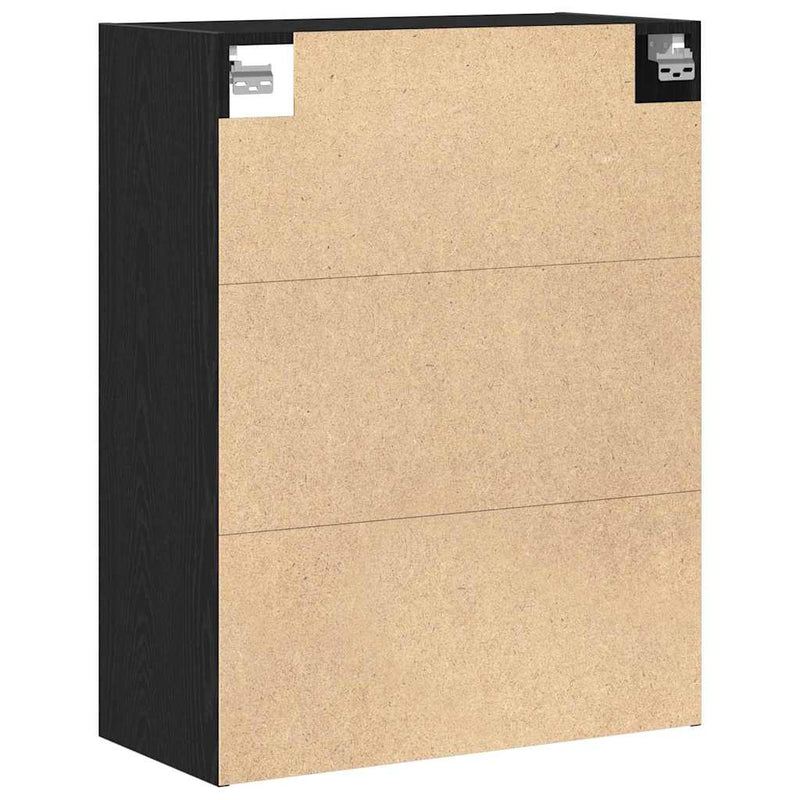 vidaXL Függőleges Faliszekrény Fekete tölgy 69,5 x 32,5 x 90 cm