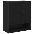 vidaXL Fali Szekrény Fekete tölgy 60 x 30 x 70 cm Faanyag