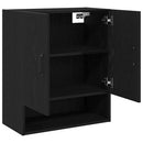 vidaXL Fali Szekrény Fekete tölgy 60 x 30 x 70 cm Faanyag
