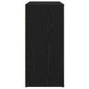 vidaXL Széf Fekete tölgy 80 x 33 x 70 cm Faanyag
