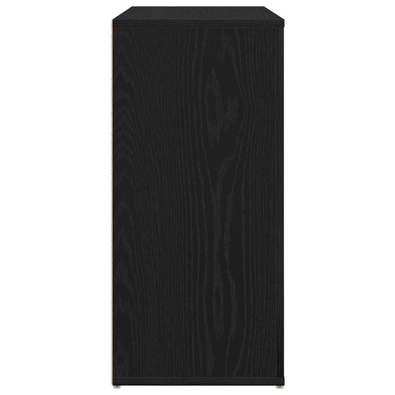 vidaXL Komód Musta tammi 80 x 33 x 70 cm Faanyag