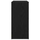 vidaXL Széf fiókkal Fekete tölgy 80 x 33 x 70 cm Faanyag