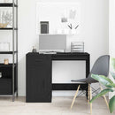 vidaXL Asztal fiókkal tárolóval Fekete tölgy 100 x 49 x 74 cm Faanyag
