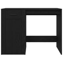 vidaXL Asztal fiókkal tárolóval Fekete tölgy 100 x 49 x 74 cm Faanyag