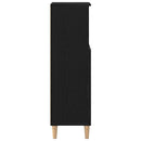 vidaXL Fürdőszoba Szekrény Fekete tölgy 30 x 30 x 100 cm Faanyag