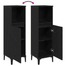 vidaXL Fürdőszoba Székény Fekete tölgy 30 x 30 x 100 cm Faanyag