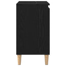 vidaXL Fürdőszobai mosdószekrény Fekete tölgy 58 x 33 x 60 cm Faanyag